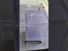 Kleine transparante PVC-tanks met deksel voor laboratorium