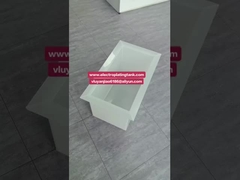 Witte Polypropyleen PP Gelaste Chemische Opslagtank/Galvaniseertank