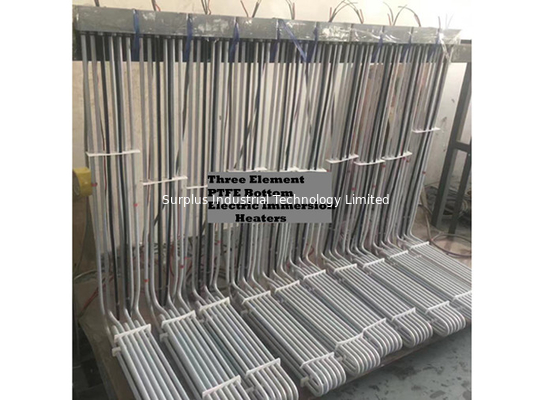 Tubular Element PTFE Over The Side Tank Heater , Immersion Over The Side Heater