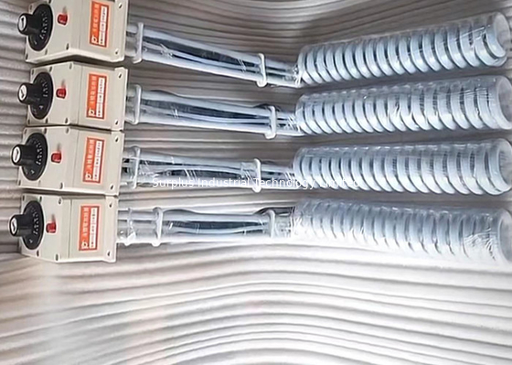 PTFE Single Tubular Spiral Heaters Vertical Horizontal Bottom Position