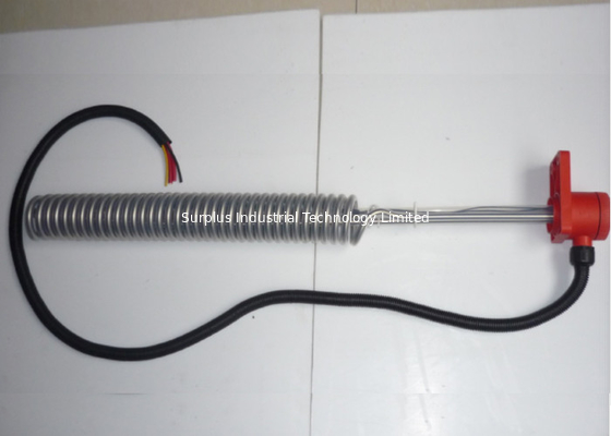 PTFE Single Tubular Spiral Heaters Vertical Horizontal Bottom Position