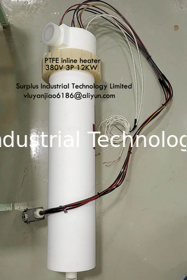 High Purity And Reliability Heating Of Chemicals Electric PTFE Inline Heater For Semiconductor
