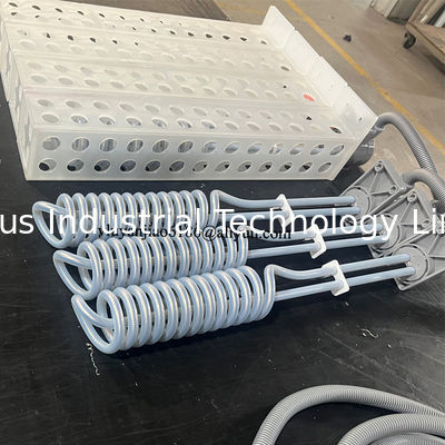 Over-The-Side Installation 2KW Vertical Spiral Shaped PTFE Immersion Heater Electric Power Source 400V Voltage