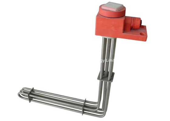 3 Element 12.7mm Tubes Stainless Steel Immersion Heater L Shaped