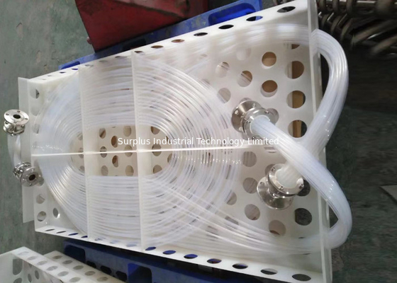 2.5m/S Finned Tube Coil Heat Exchangers , PVDF Ptfe Heat Exchanger