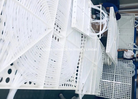 PFA Tubes PVDF Frame Coiled Tube Heat Exchanger For Alkaline Solutions