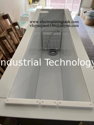 2000*500*1000MM Inner PTFE Outside Stainless steel Electropolishing Tank Met PTFE Heater