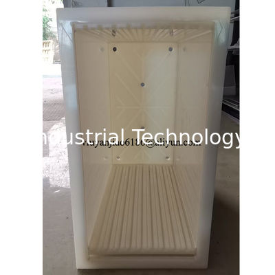 Witte PP-platingstank met kleine slootjes voor Cu-plating