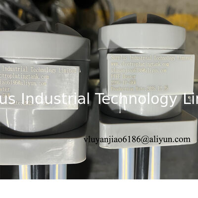 220V 5kw verticale spiraalvormige PTFE-onderdompelingsverwarmer voor elektroplatering